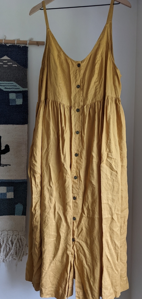 Linen Button up Maxi dress